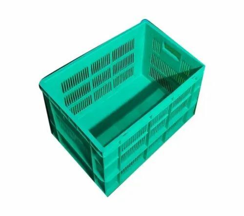 Green Plastic Vegetable Crates