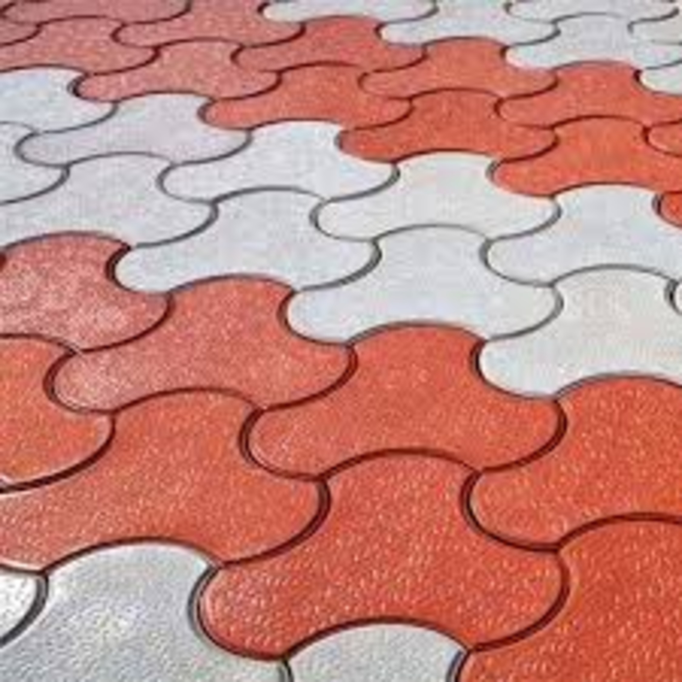 Interlocking Paver Block - Color: Red