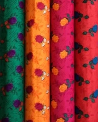 Rose Printed Cotton Nighty Fabric