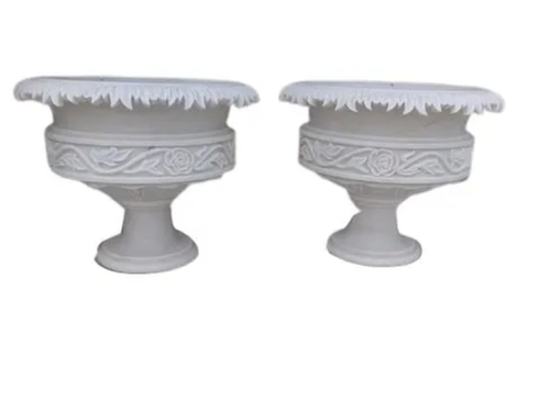 2.5 Feet White Marble Planter