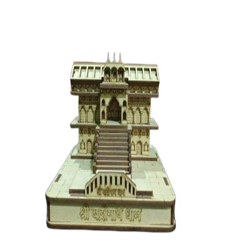 Badrinath Wooden 3d Temple