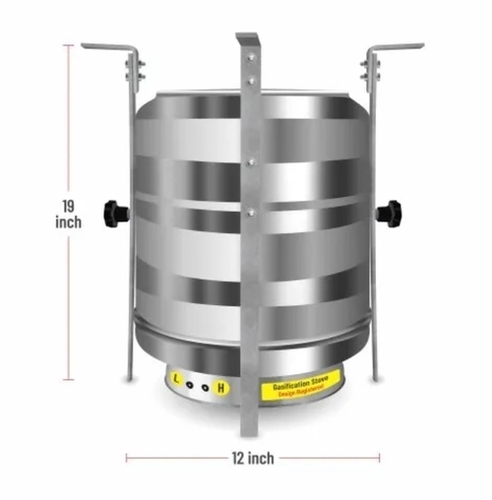Bioflame Stainless Steel Wood Burning Stove