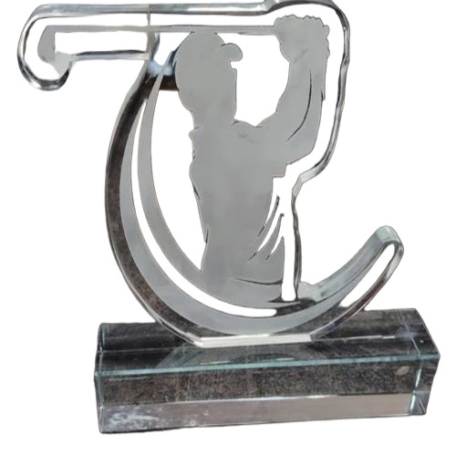 Crystal Golf Customized Trophy