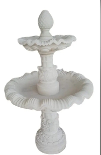 Designer White Marble Fountain