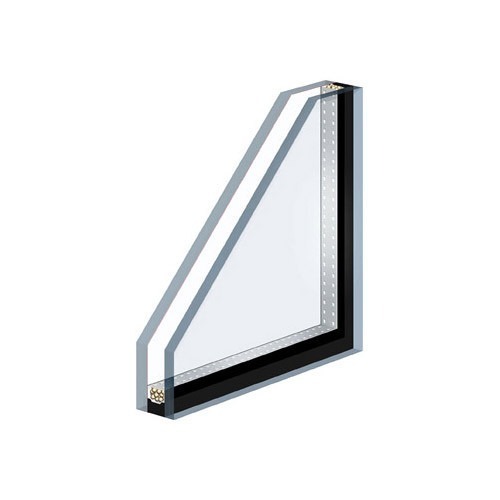 Double Glazing Glass - Color: Blue