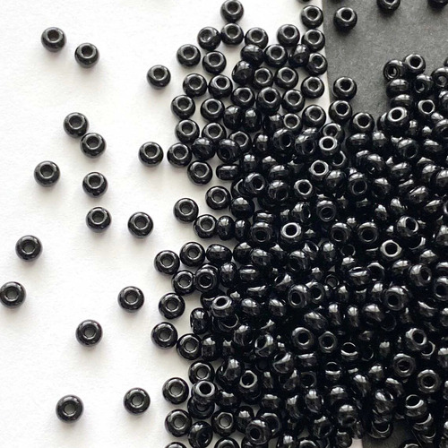 Glass Seed Beads - Beads Colour: Black