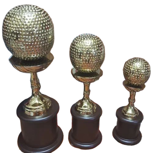 Golf Metal Brass Trophy