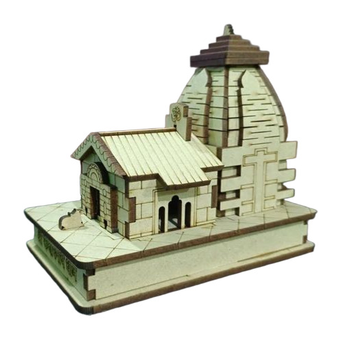 Kedarnath Wooden 3d Temple