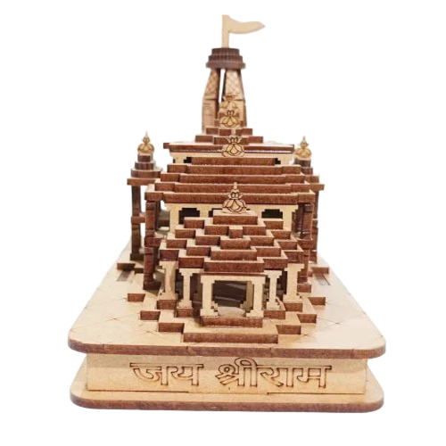 Ram Mandir Wooden 3d Temple