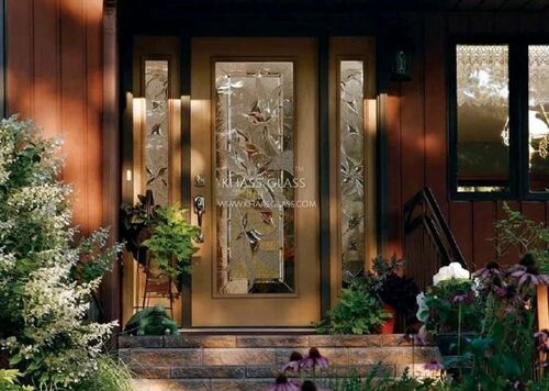 Classical Golden Designer Glass Door - Application: Kitchen