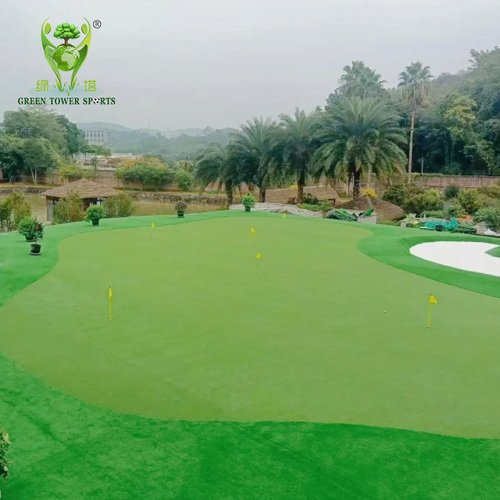 Golf Artifical Grass-Pile height:16mm,Curled PP,High density, Fireproof,Long-Life for Football Court Golf Putting Green