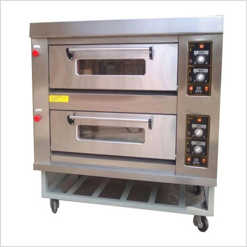 Pizza Oven - Stainless Steel, Single Deck 1 Tray, Silver, Fully Automatic, 220 Volt Electric Operation, Ideal for Small/Mini Pizzas