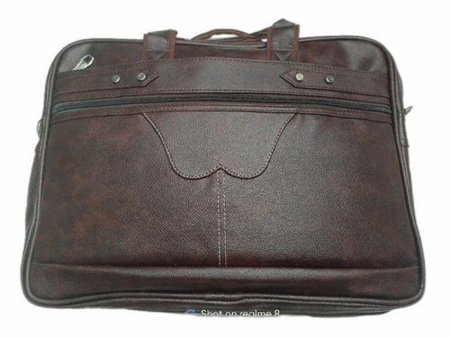 Plain Leather Laptop Bag By Decent Enterprises
