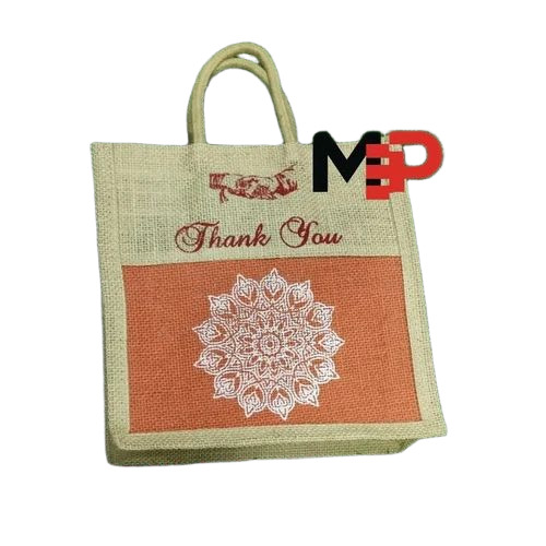 Printed Jute Shopping Bag