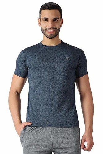 Sports Polycotton Half Sleeves Men T Shirts