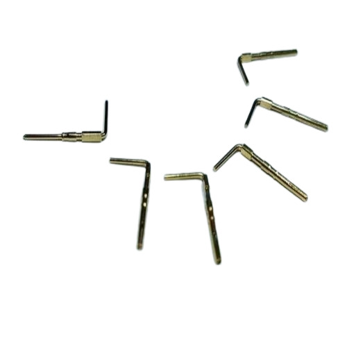Brass L Type Male Connector Pin Set