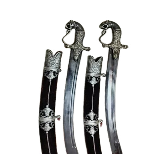 Loin Handle Silver Work Sword