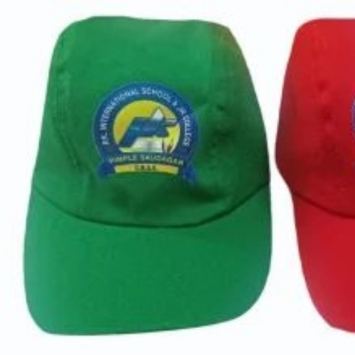 Multi Color Cotton Embroidered Cap - Design: Customized