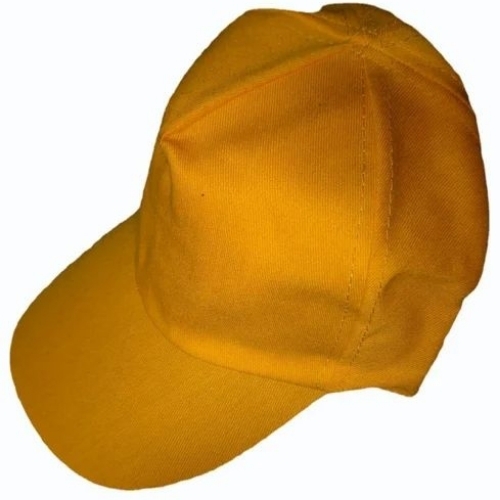 Plain Cotton Yellow Cap - Design: Standard