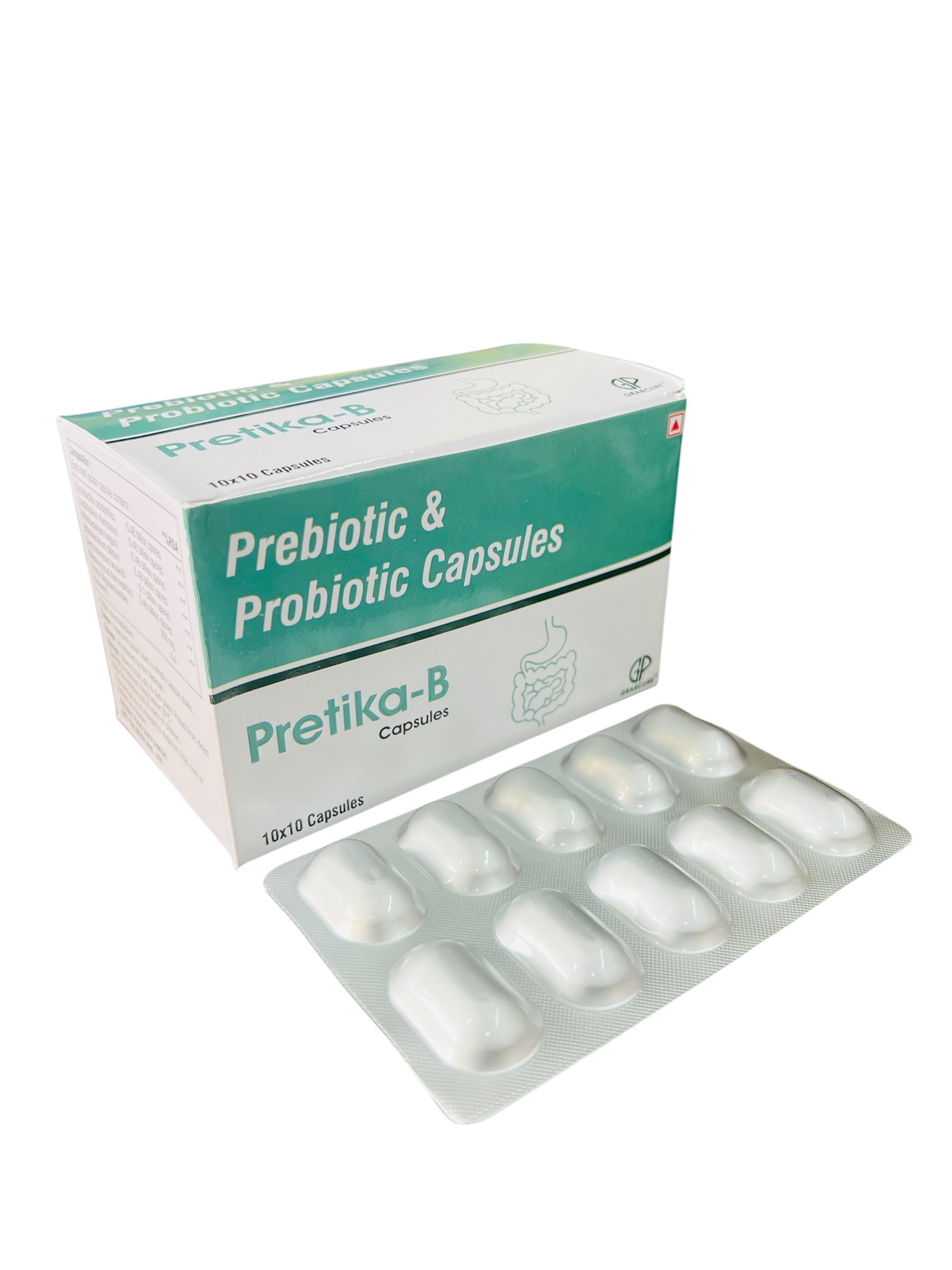Pretika-B Prebiotic and Probiotic Capsules