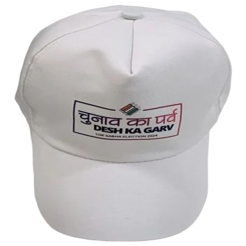 White Cotton Promotional Cap