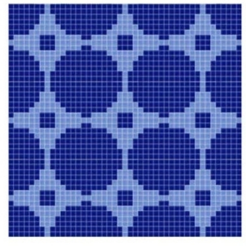 Crystal Repeated Pattern Glass Mosaic Tiles