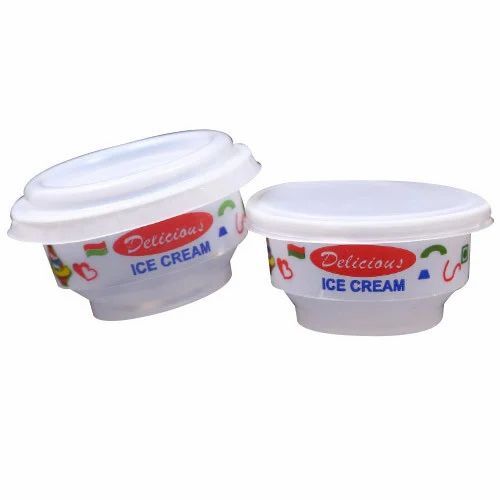 Printed Ice Cream Cup With Lid