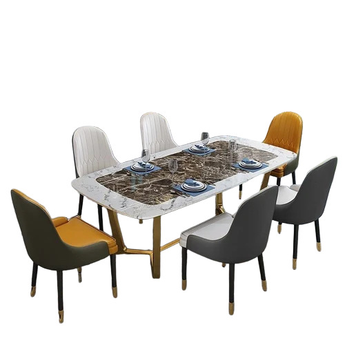 6 Seater Modern Dining Table Set