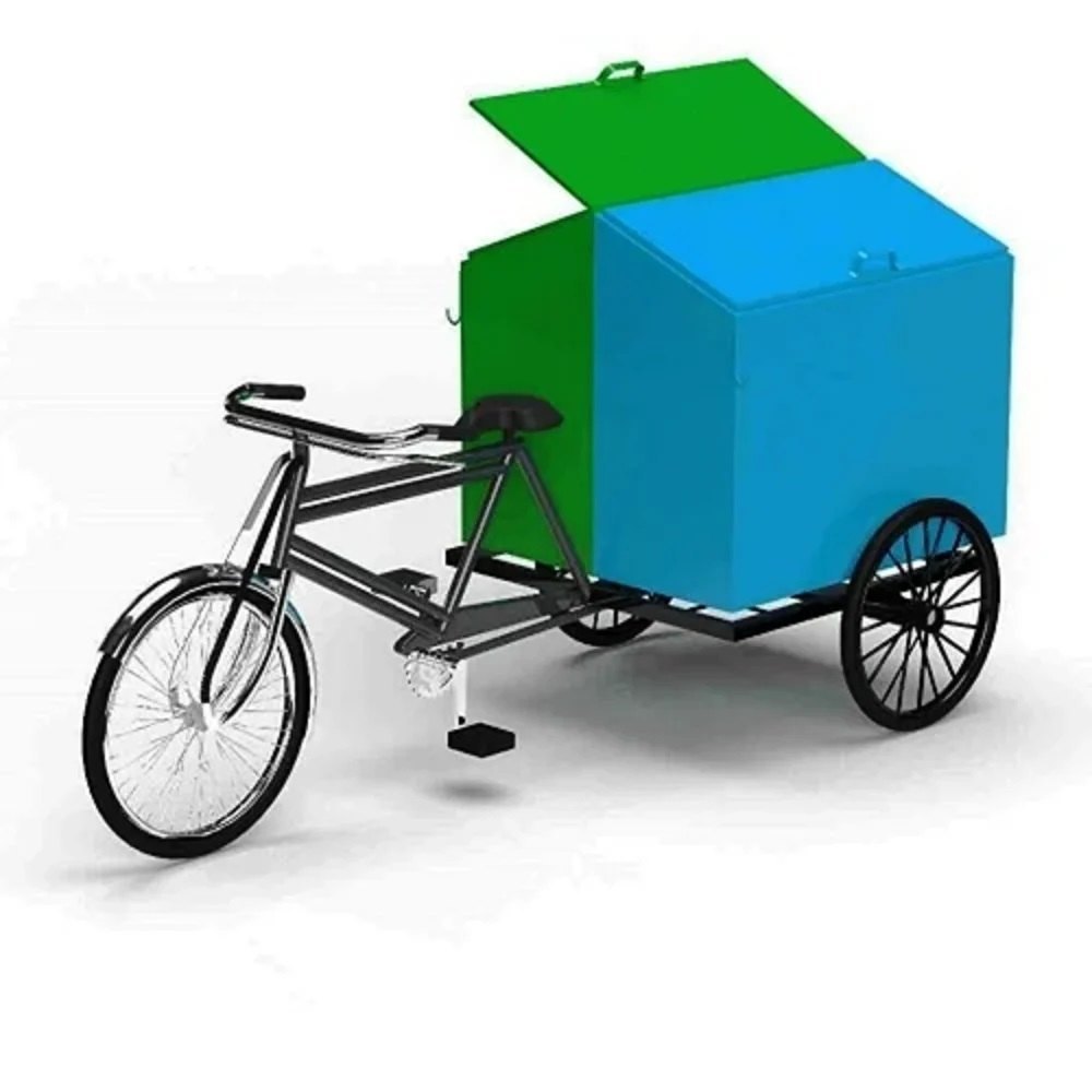 Green Garbage Tricycle Rickshaw