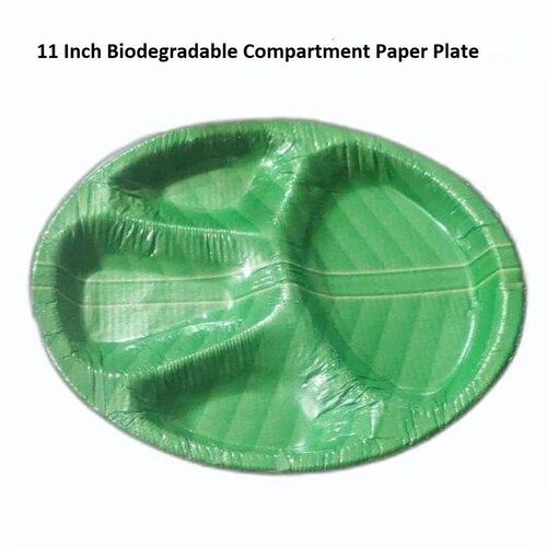 Biodegradable Compartment Paper Plate