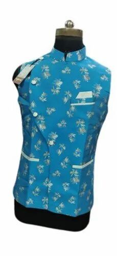 Mens Designer Sky Blue Nehru Jacket