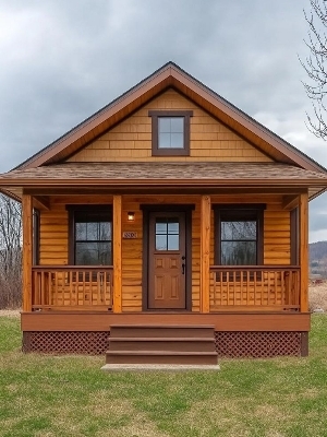 Prefabricated Wooden House - Color: Custom