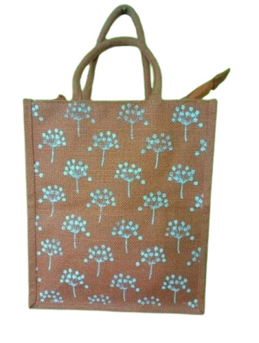 Printed Jute Shopping Bag