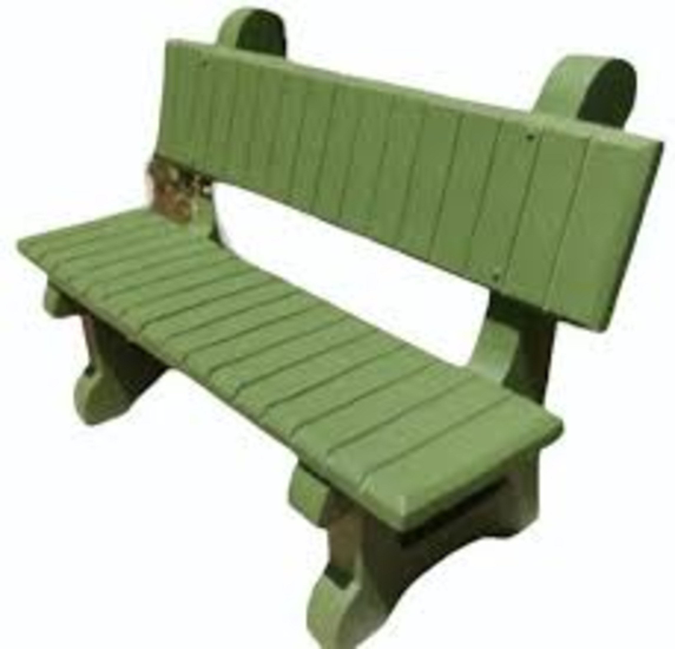 Rcc Outdoor Garden Bench - Color: Green