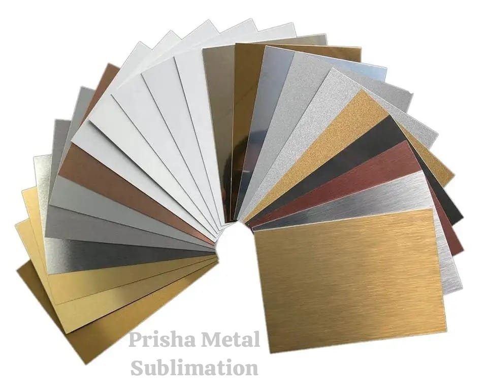 Sublimation Sheet - Metal, Rectangular, 0.2 to 1 mm Thickness | Glossy, Matte, Brushed, Pearl Finishes, Multiple Color Options, Durable