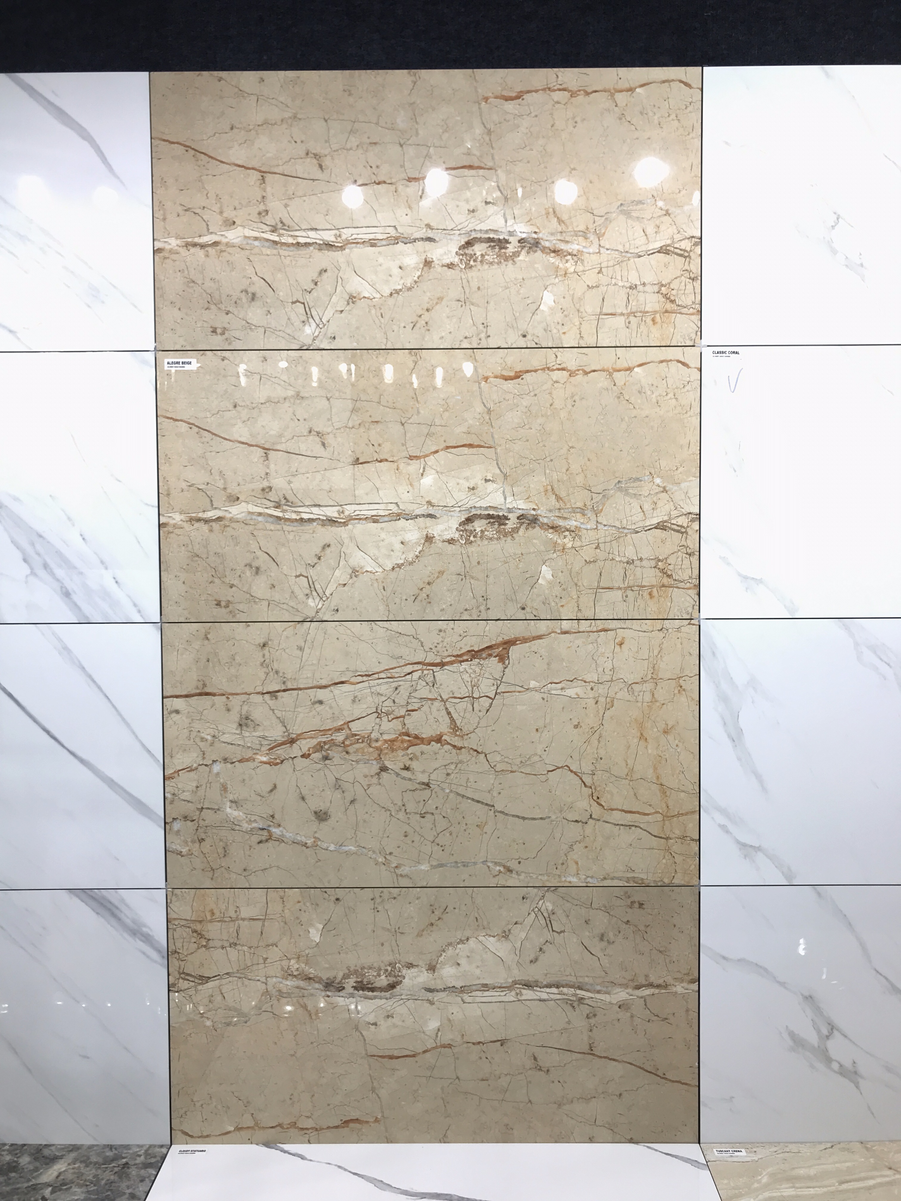 Polished Glazed Vitrified Tiles Alegre Beige