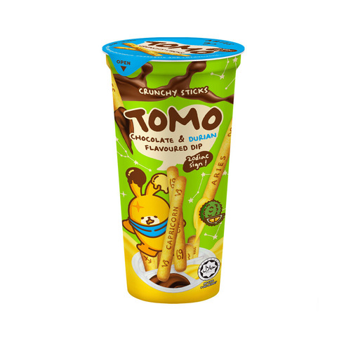 TOMO Crunchy Stick Pack of 10 Assorted Fruit Flavours Crunchy Candy Sticks