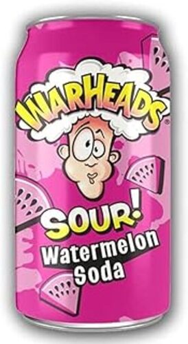 Warheads Sour Watermelon Flavored Carbonated Drink 355 ml Can