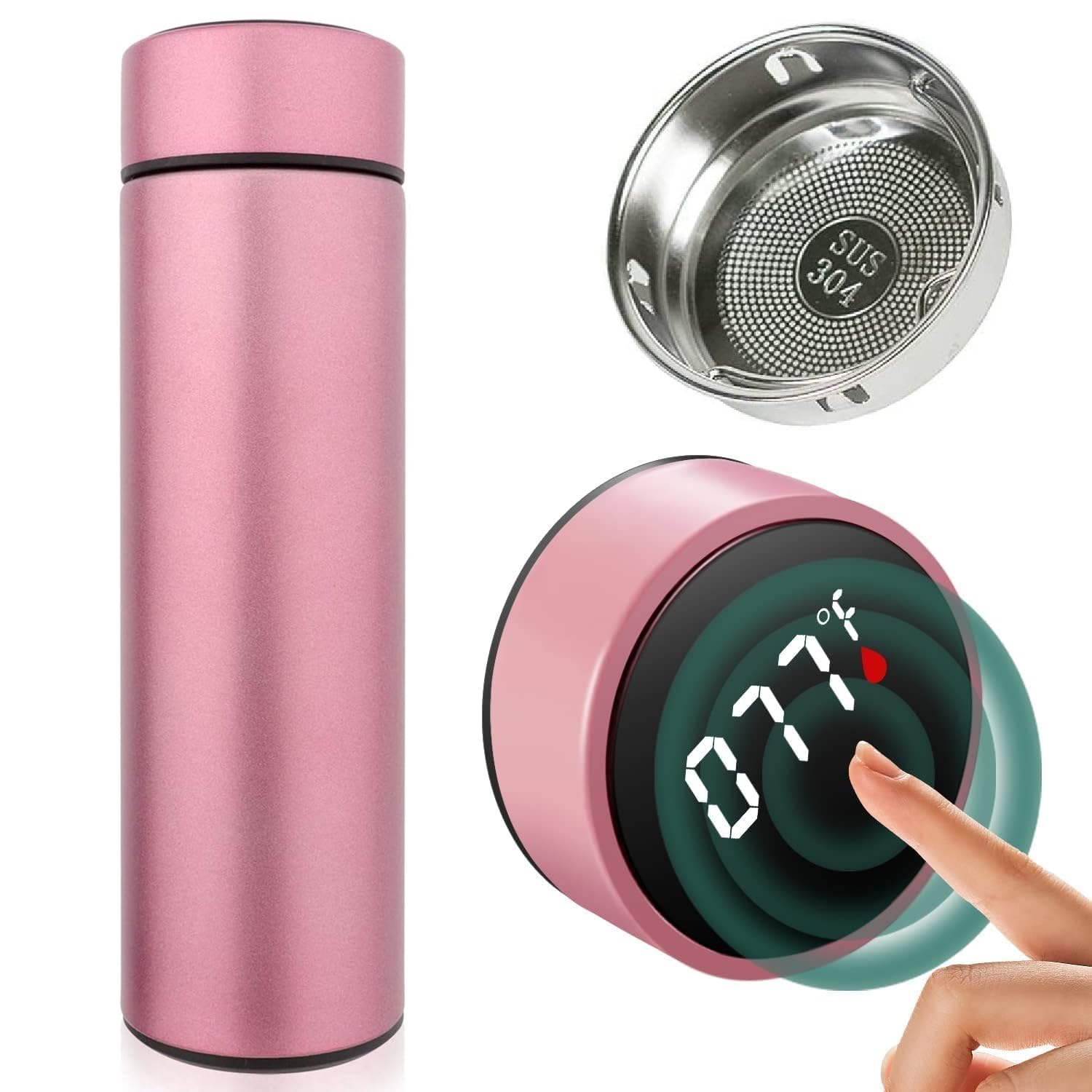 500Ml Temperature Water Bottle - Color: Multicolor
