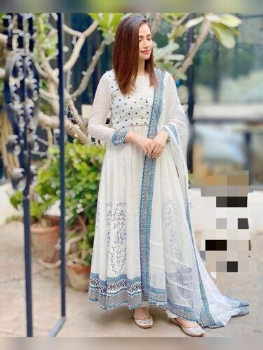 Party Wear Cotton Suits - Color: Multi