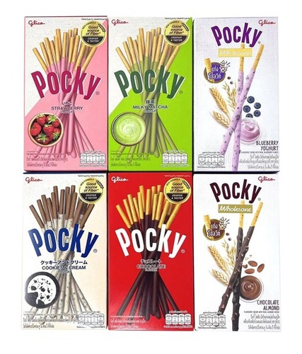 Pocky Biscuit Sticks - All Flavours Available (Imported Japanese Snack) pack of 10