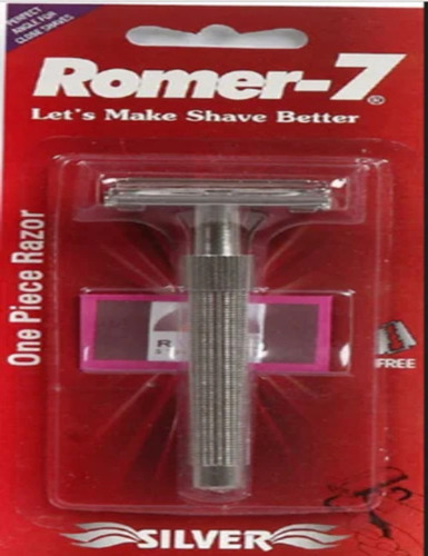 Silver One Piece Razor