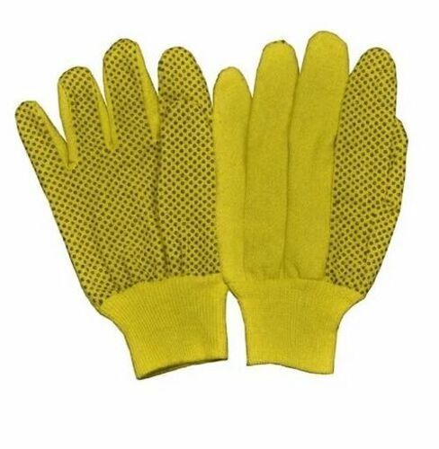 Cotton Dotted Safety Hand Gloves