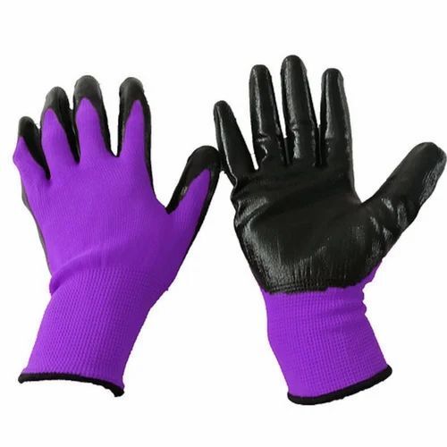 Nylon Coated Safety Hand Gloves
