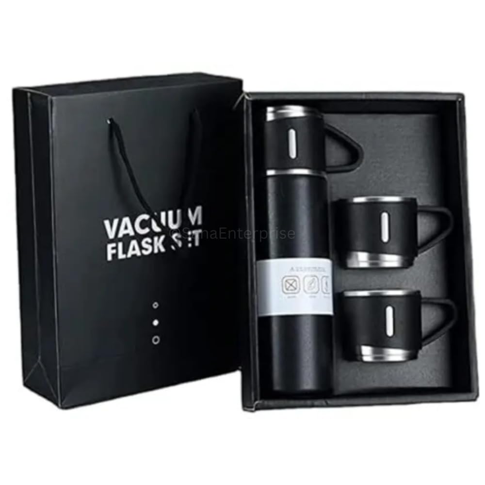 3 Pcs Vacuum Flask Set - Color: Multicolor