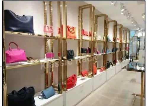 Gold Purse Retail Display Rack