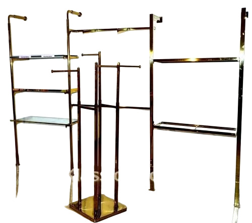 Gold Wall Display Racks