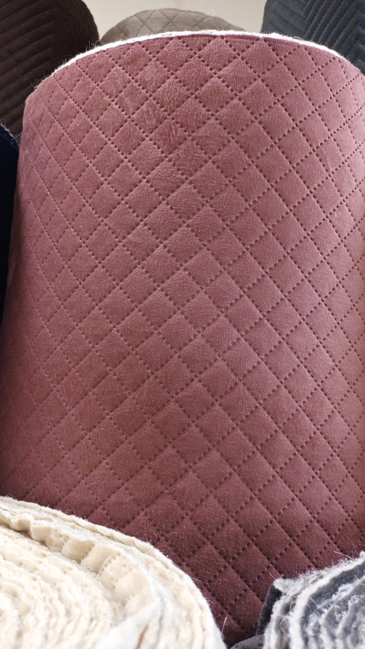 Quilted Velvet Cushion Fabric