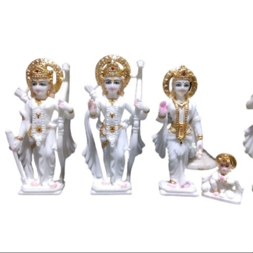 Ram Darbar Murti Set - Color: White