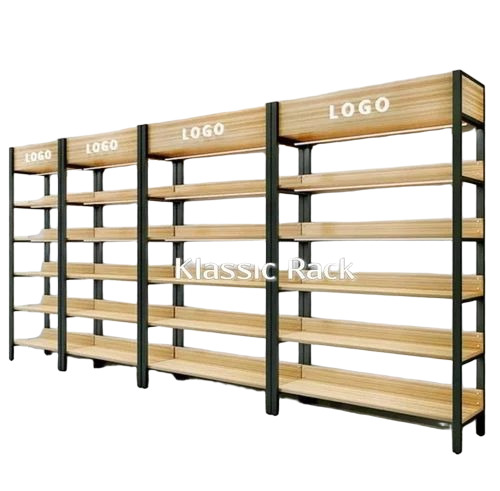 Wooden Bakery Display Rack